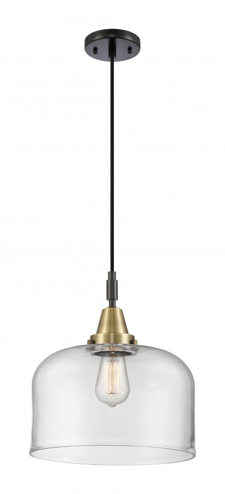 Bell - 1 Light - 12 inch - Black Antique Brass - Mini Pendant