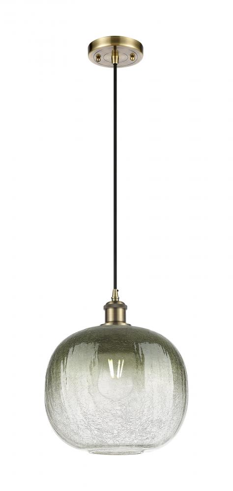 Brookhaven Sphere - 1 Light - 11 inch - Antique Brass - Cord hung - Mini Pendant