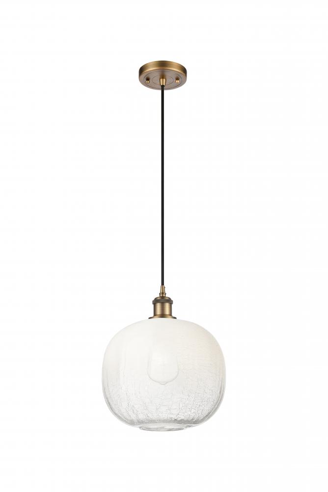 Brookhaven Sphere - 1 Light - 11 inch - Brushed Brass - Cord hung - Mini Pendant