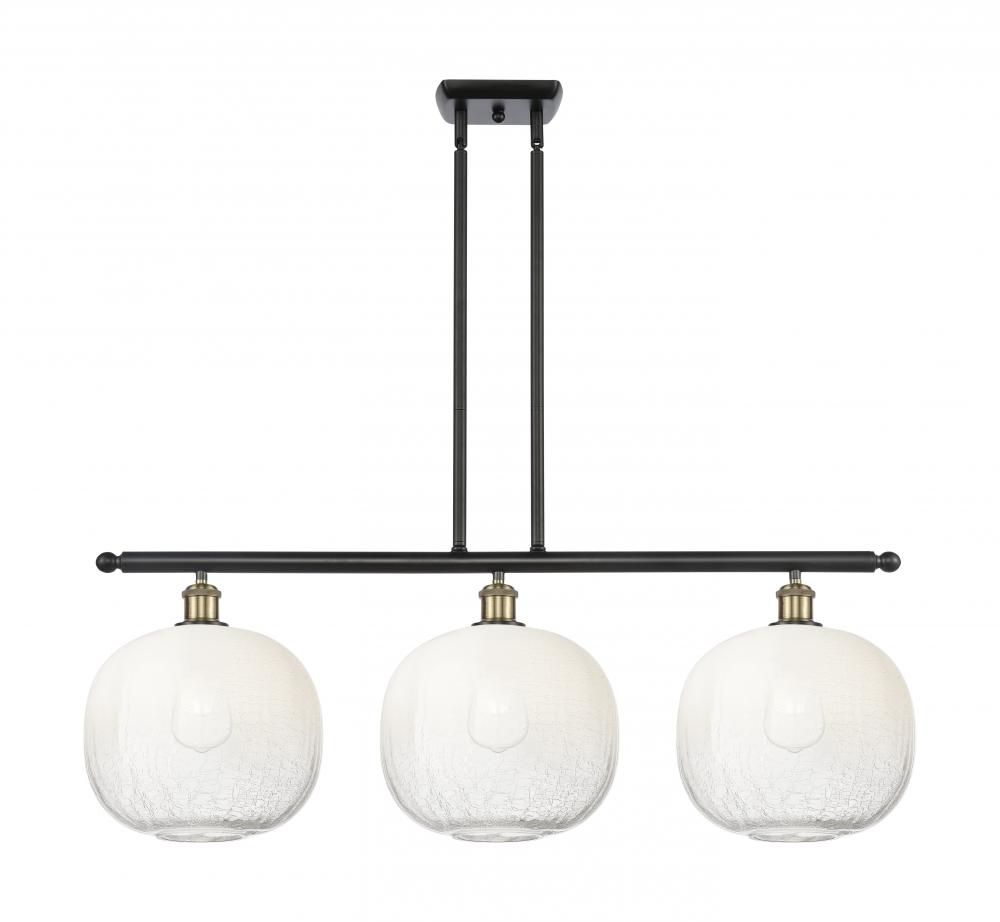 Brookhaven Sphere - 3 Light - 37 inch - Black Antique Brass - Stem Hung - Island Light