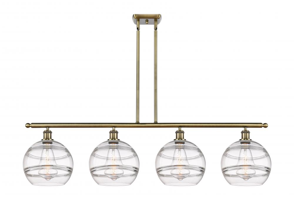 Rochester - 4 Light - 48 inch - Antique Brass - Cord hung - Island Light