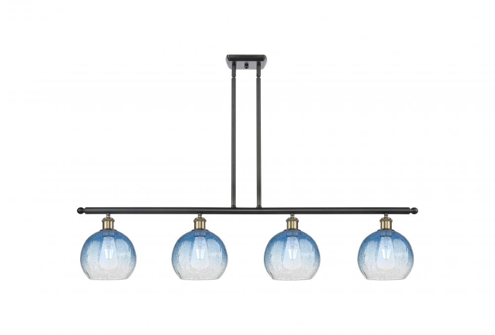 Brookhaven Globe - 4 Light - 48 inch - Black Antique Brass - Stem Hung - Island Light