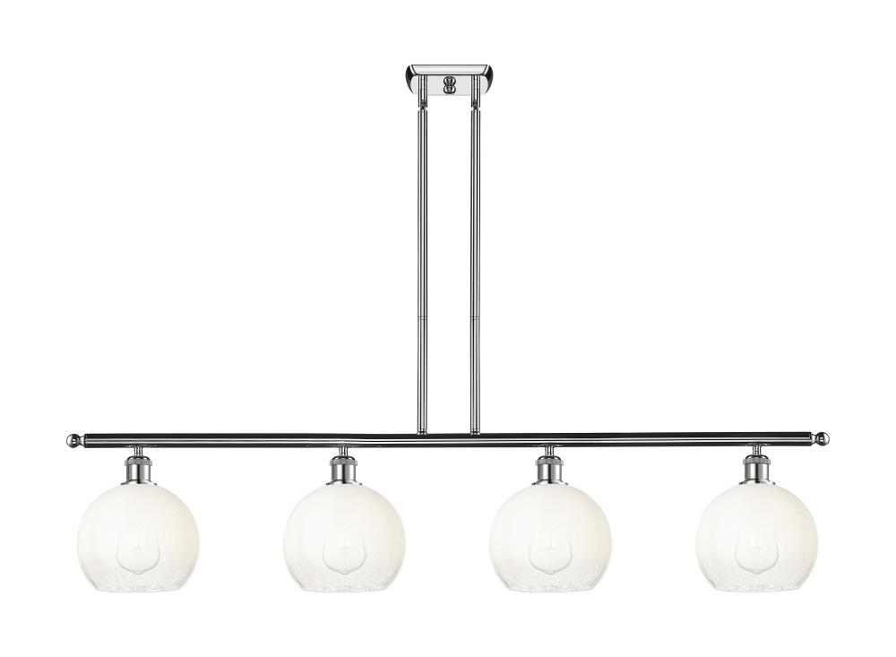 Brookhaven Globe - 4 Light - 48 inch - Polished Chrome - Stem Hung - Island Light