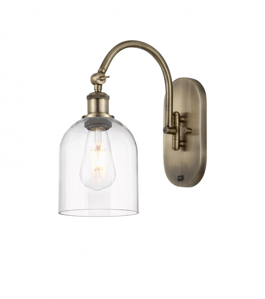 Bella - 1 Light - 6 inch - Antique Brass - Adjustable Swing Arm