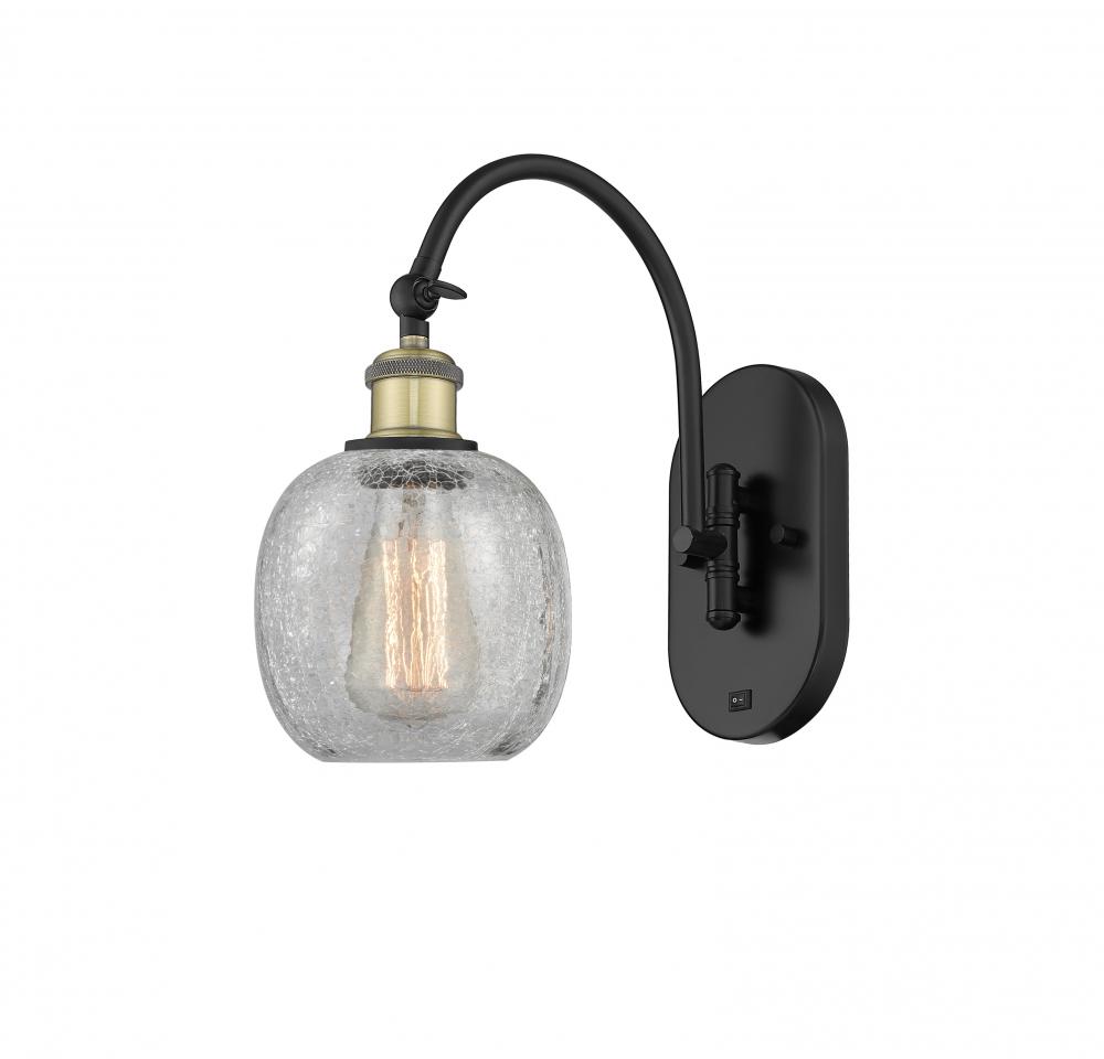 Belfast - 1 Light - 6 inch - Black Antique Brass - Adjustable Swing Arm