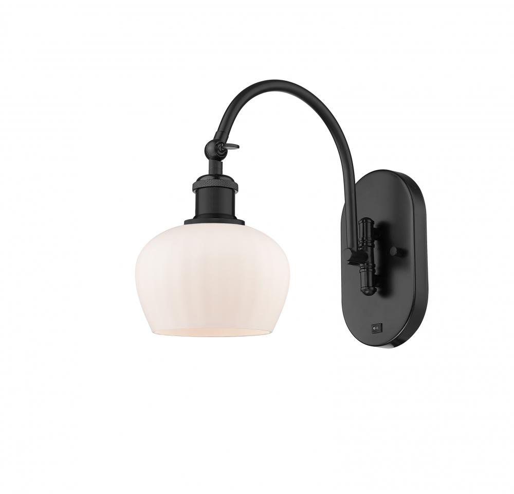 Fenton - 1 Light - 7 inch - Matte Black - Adjustable Swing Arm