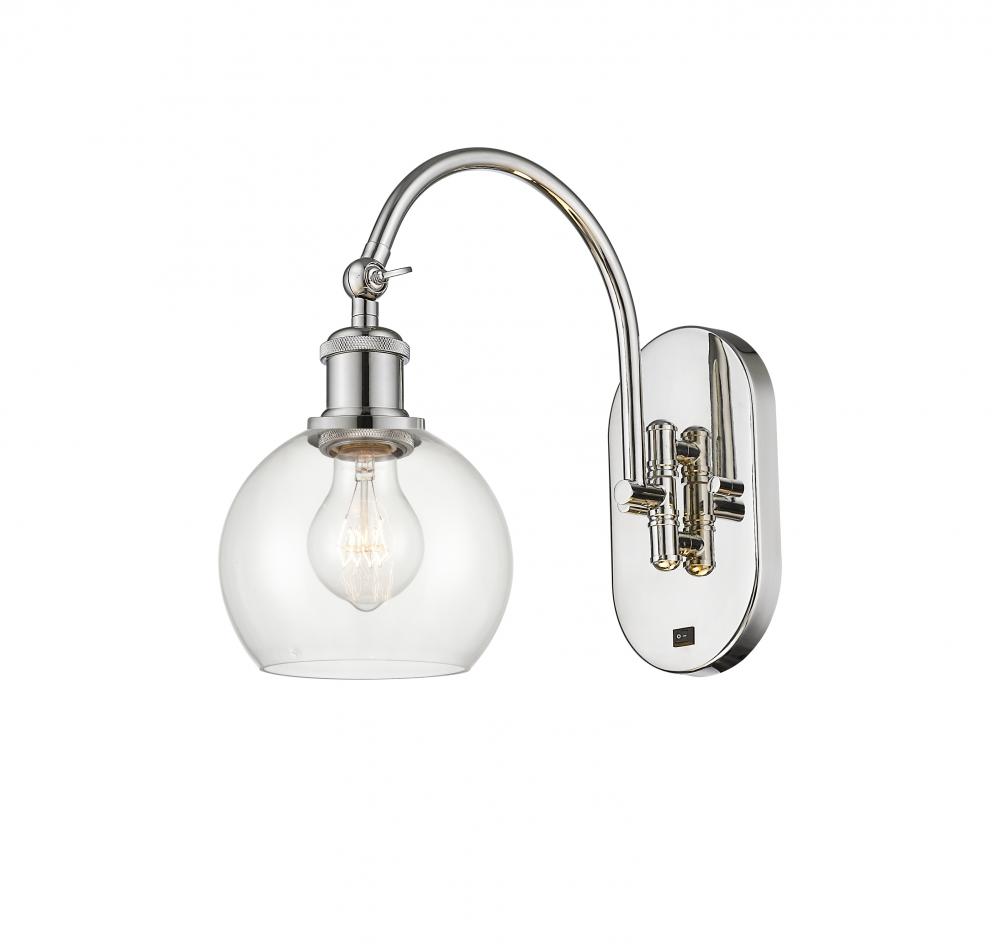 Athens - 1 Light - 6 inch - Polished Nickel - Adjustable Swing Arm