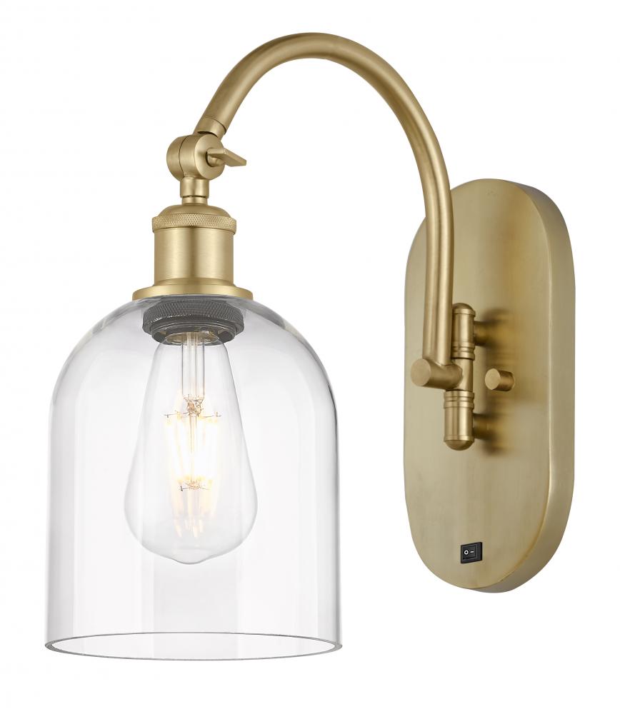 Bella - 1 Light - 6 inch - Satin Gold - Adjustable Swing Arm