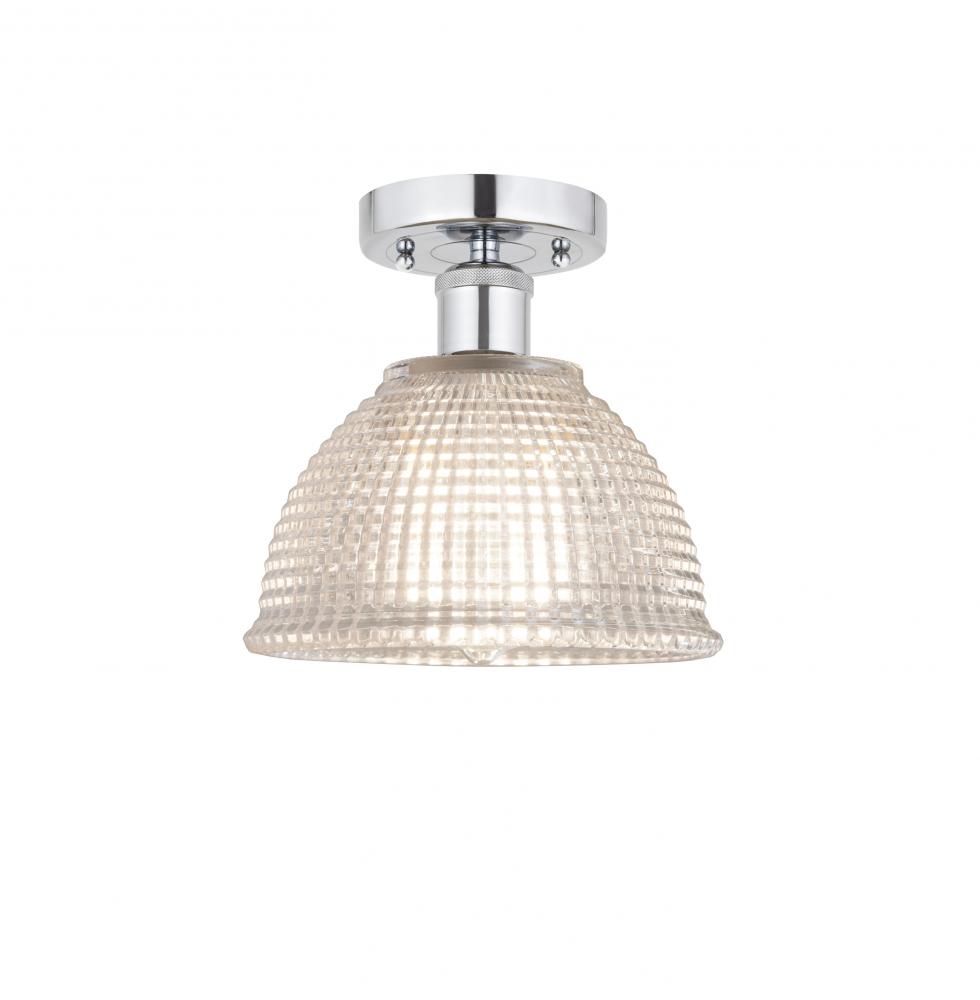 Arietta - 1 Light - 8 inch - Polished Chrome - Semi-Flush Mount