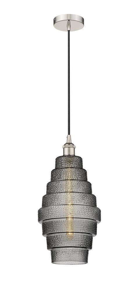 Cascade - 1 Light - 8 inch - Polished Nickel - Cord hung - Mini Pendant
