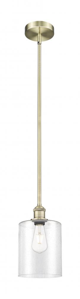 Paladin - 1 Light - 7 inch - Antique Brass - Cord hung - Mini Pendant