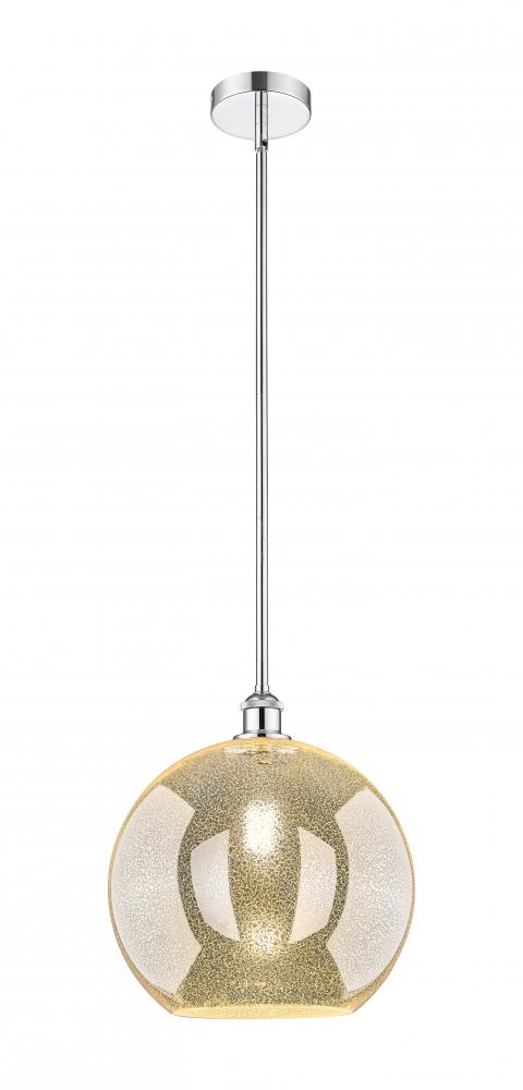 Athens - 1 Light - 12 inch - Polished Chrome - Cord hung - Mini Pendant