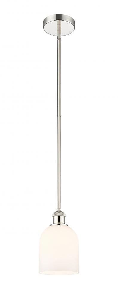 Bella - 1 Light - 6 inch - Polished Nickel - Cord hung - Mini Pendant