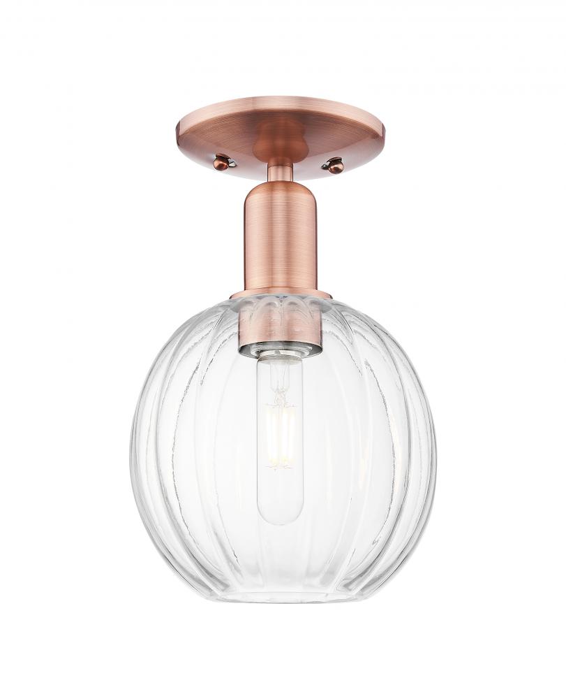 Preston - 1 Light - 6 inch - Antique Copper - Semi-Flush Mount