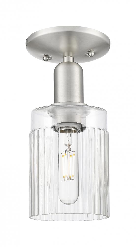 Hadley - 1 Light - 5 inch - Polished Nickel - Semi-Flush Mount