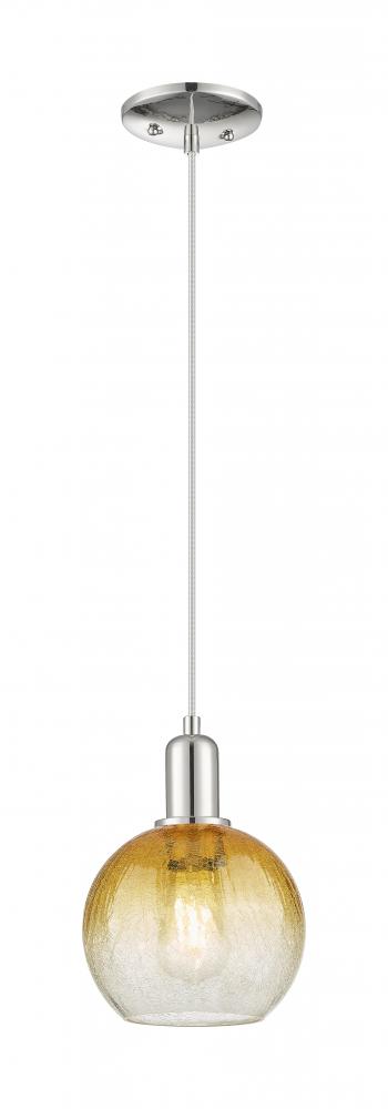 Brookhaven Globe - 1 Light - 6 inch - Polished Nickel - Cord hung - Mini Pendant