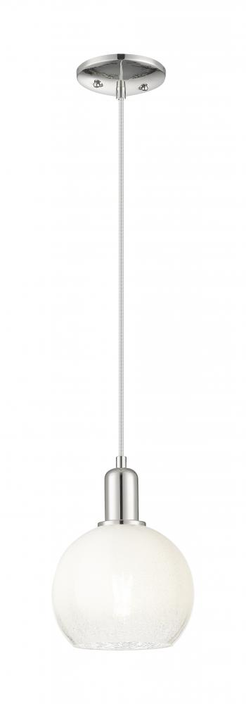 Brookhaven Globe - 1 Light - 6 inch - Polished Nickel - Cord hung - Mini Pendant