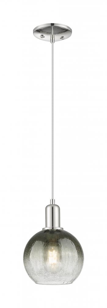 Brookhaven Globe - 1 Light - 6 inch - Polished Nickel - Cord hung - Mini Pendant