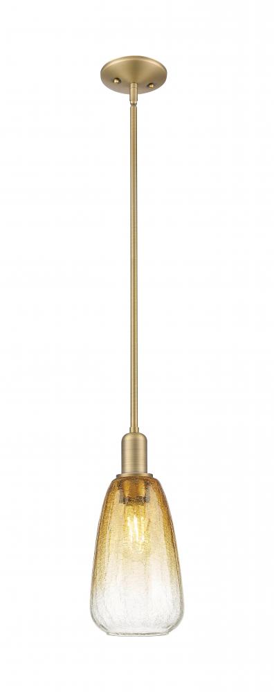 Brookhaven Almond - 1 Light - 6 inch - Oil Rubbed Bronze - Mini Pendant