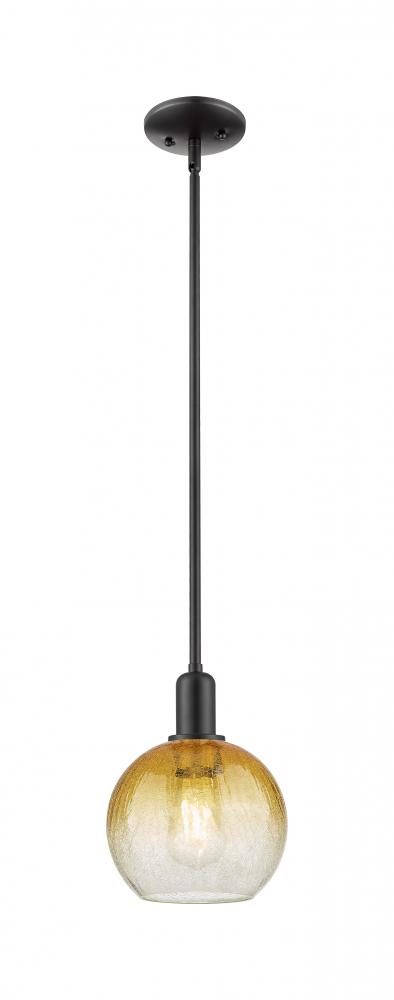 Brookhaven Globe - 1 Light - 6 inch - Matte Black - Mini Pendant