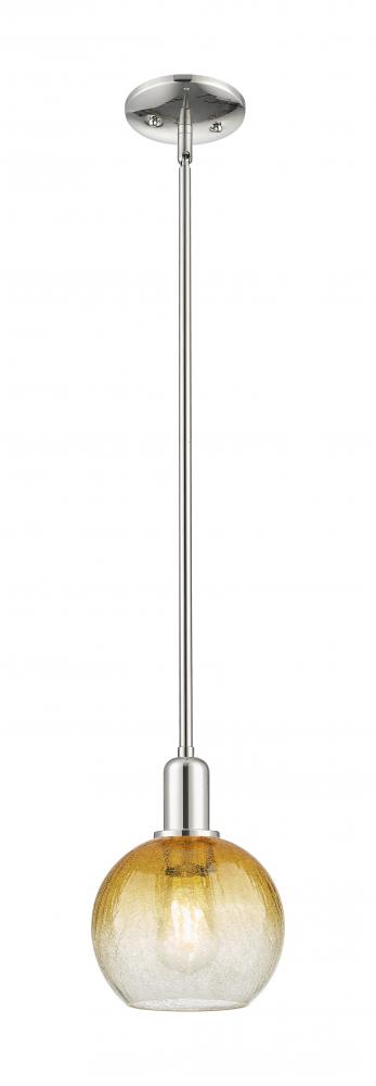 Brookhaven Globe - 1 Light - 6 inch - Polished Nickel - Mini Pendant