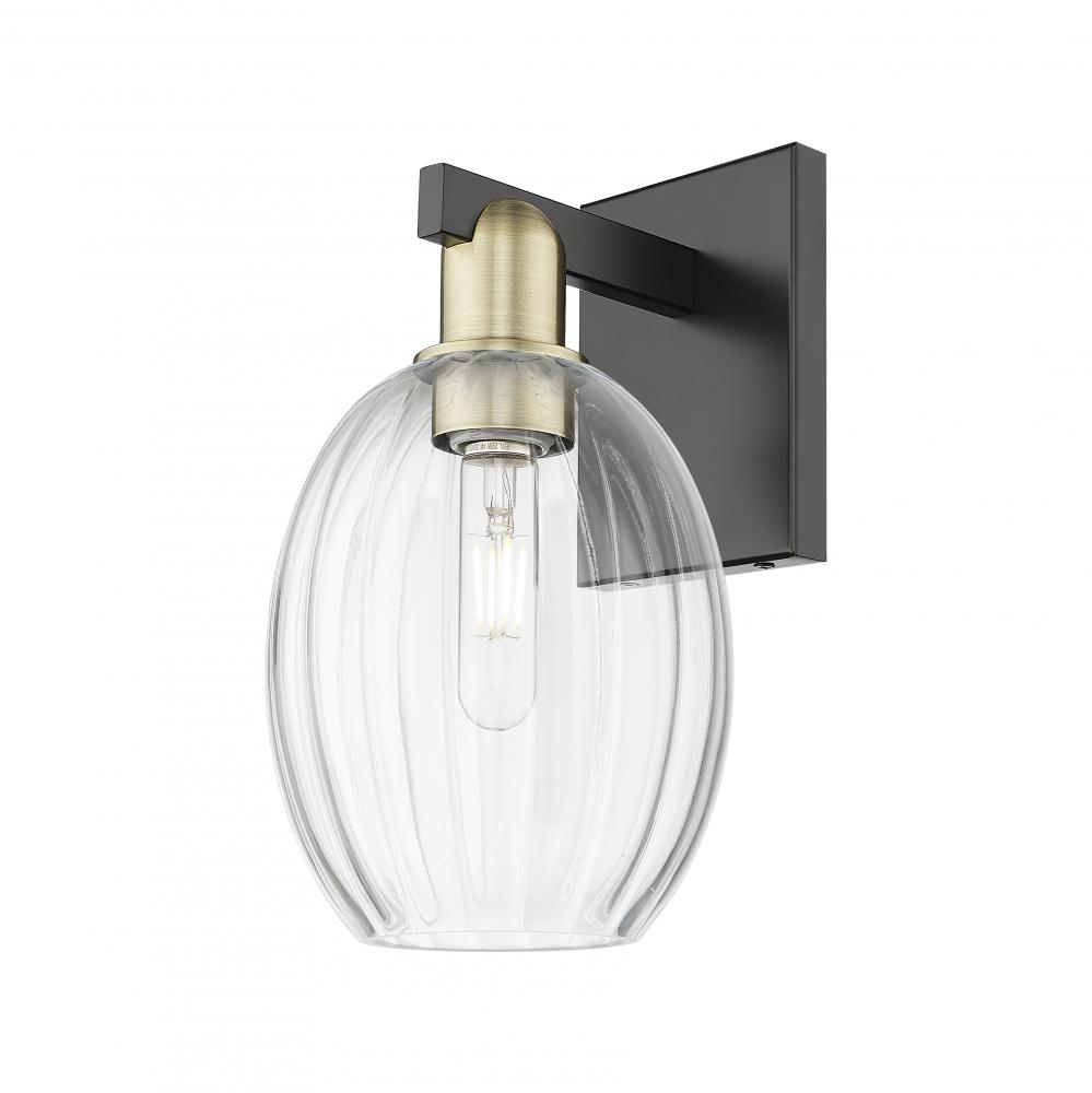 Preston Bulb - 1 Light - 6 inch - Black Antique Brass - Sconce