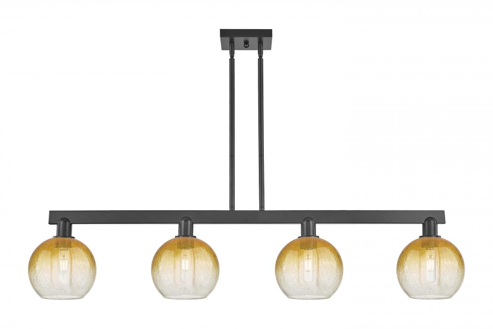 Brookhaven Globe - 4 Light - 48 inch - Matte Black - Cord hung - Island Light
