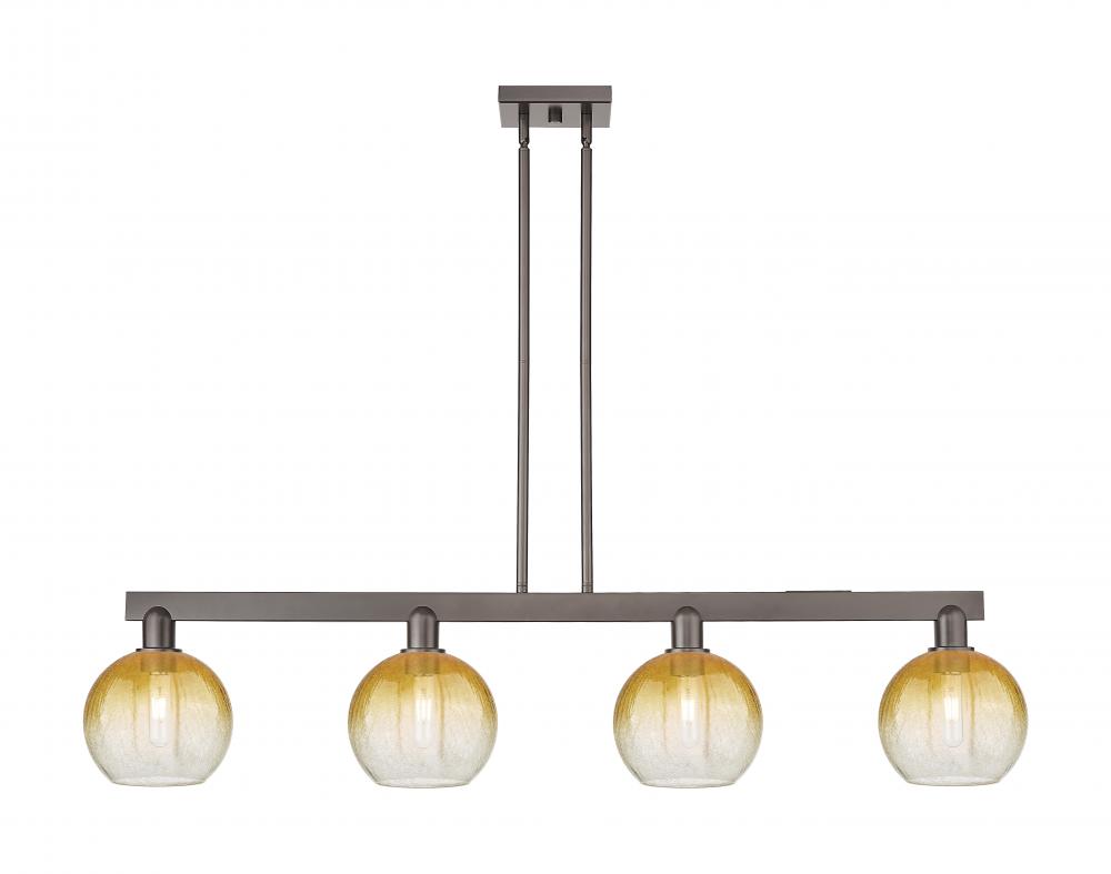 Brookhaven Globe - 4 Light - 48 inch - Oil Rubbed Bronze - Cord hung - Island Light