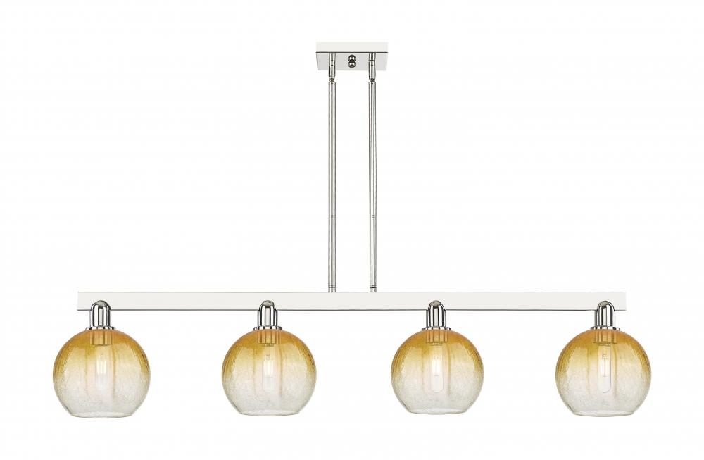 Brookhaven Globe - 4 Light - 48 inch - Polished Nickel - Cord hung - Island Light