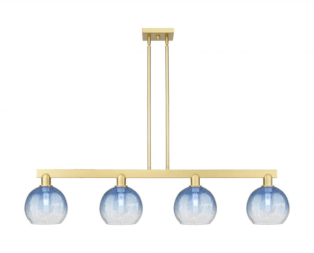 Brookhaven Globe - 4 Light - 48 inch - Satin Gold - Cord hung - Island Light