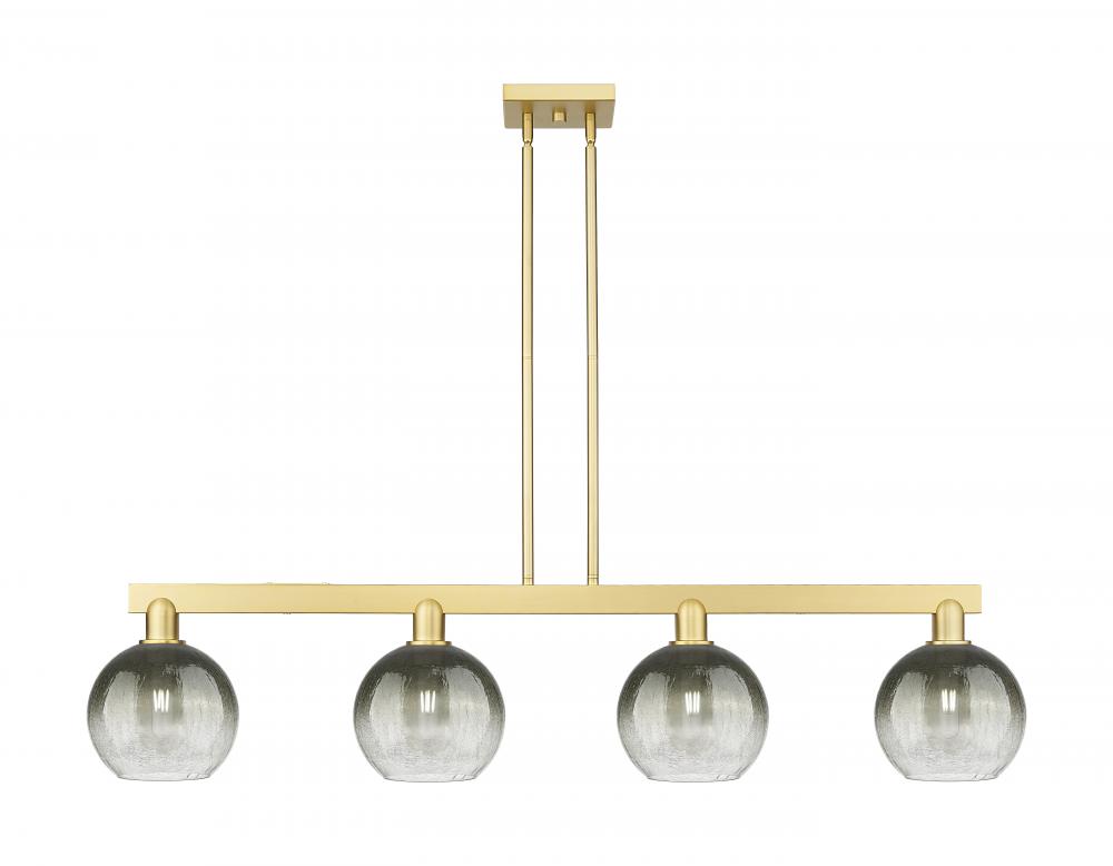 Brookhaven Globe - 4 Light - 48 inch - Satin Gold - Cord hung - Island Light