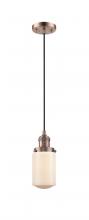Innovations Lighting 201C-AC-G311 - Dover - 1 Light - 5 inch - Antique Copper - Cord hung - Mini Pendant