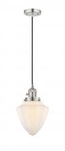 Innovations Lighting 201CSW-PN-G661-7 - Bullet - 1 Light - 7 inch - Polished Nickel - Cord hung - Mini Pendant