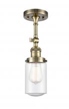 Innovations Lighting 201F-AB-G314 - Dover - 1 Light - 5 inch - Antique Brass - Adjustable Semi-Flush Mount