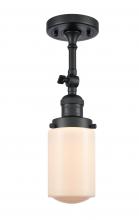 Innovations Lighting 201F-BK-G311 - Dover - 1 Light - 5 inch - Matte Black - Adjustable Semi-Flush Mount