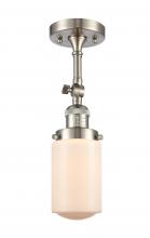 Innovations Lighting 201F-SN-G311 - Dover - 1 Light - 5 inch - Brushed Satin Nickel - Adjustable Semi-Flush Mount