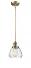 Innovations Lighting 201S-BB-G172 - Fulton - 1 Light - 7 inch - Brushed Brass - Stem Hung - Mini Pendant
