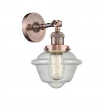 Innovations Lighting 203-AC-G534 - Oxford - 1 Light - 8 inch - Antique Copper - Adjustable Sconce
