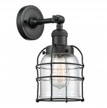 Innovations Lighting 203-BK-G52-CE - Bell Cage - 1 Light - 6 inch - Matte Black - Adjustable Sconce