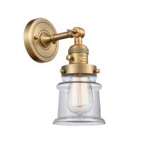 Innovations Lighting 203SW-BB-G182S - Canton - 1 Light - 5 inch - Brushed Brass - Adjustable Sconce