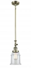 Innovations Lighting 206-AB-G182 - Canton - 1 Light - 6 inch - Antique Brass - Stem Hung - Adjustable Mini Pendant