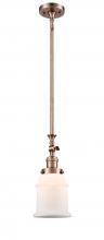 Innovations Lighting 206-AC-G181 - Canton - 1 Light - 6 inch - Antique Copper - Stem Hung - Adjustable Mini Pendant