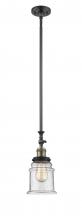 Innovations Lighting 206-BAB-G184 - Canton - 1 Light - 6 inch - Black Antique Brass - Stem Hung - Adjustable Mini Pendant