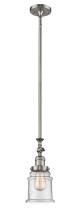 Innovations Lighting 206-SN-G184 - Canton - 1 Light - 6 inch - Brushed Satin Nickel - Stem Hung - Adjustable Mini Pendant