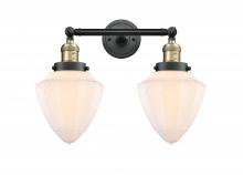 Innovations Lighting 208-BAB-G661-7 - Bullet - 2 Light - 18 inch - Black Antique Brass - Adjustable Bath Vanity Light