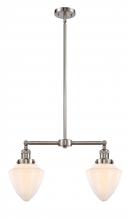 Innovations Lighting 209-SN-G661-7 - Bullet - 2 Light - 24 inch - Brushed Satin Nickel - Stem Hung - Adjustable Island Light