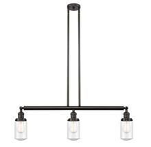 Innovations Lighting 213-OB-G314 - Dover - 3 Light - 37 inch - Oil Rubbed Bronze - Stem Hung - Adjustable Island Light