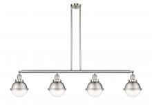 Innovations Lighting 214-SN-HFS-62-SN-LED - Hampden - 4 Light - 52 inch - Brushed Satin Nickel - Stem Hung - Adjustable Island Light