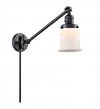 Innovations Lighting 237-BK-G181S - Canton - 1 Light - 8 inch - Matte Black -Adjustable Swing Arm
