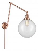 Innovations Lighting 238-AC-G202-10 - Beacon - 1 Light - 10 inch - Antique Copper -Adjustable Swing Arm